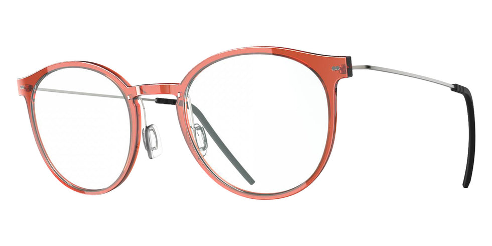 Blackfin® VITRA F2-D2 Eyeglasses BLF VITRA F2-D2 OP 19381942 48 - Shiny Mandarin Red/Brushed Silver