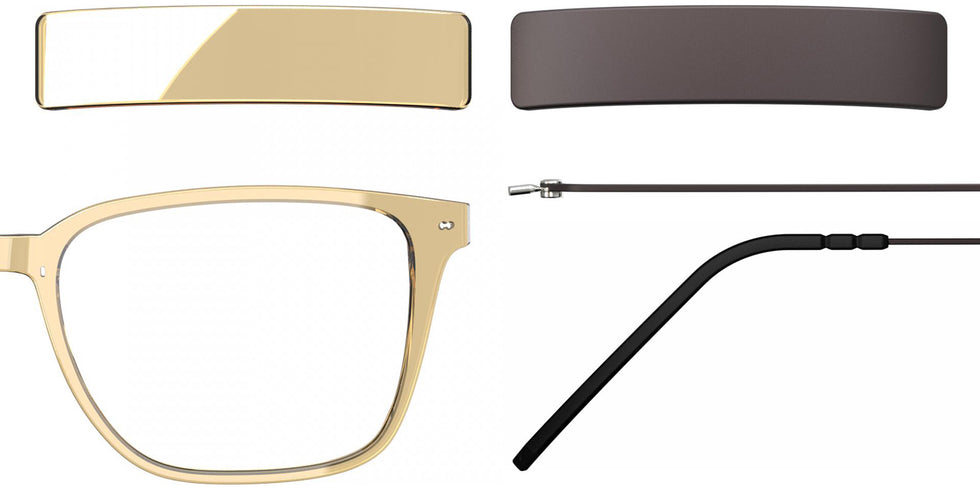Blackfin® VITRA F3-D2 Eyeglasses BLF VITRA F3-D2 OP 19361796 56 - Shiny Honey Gold/Chestnut Brown