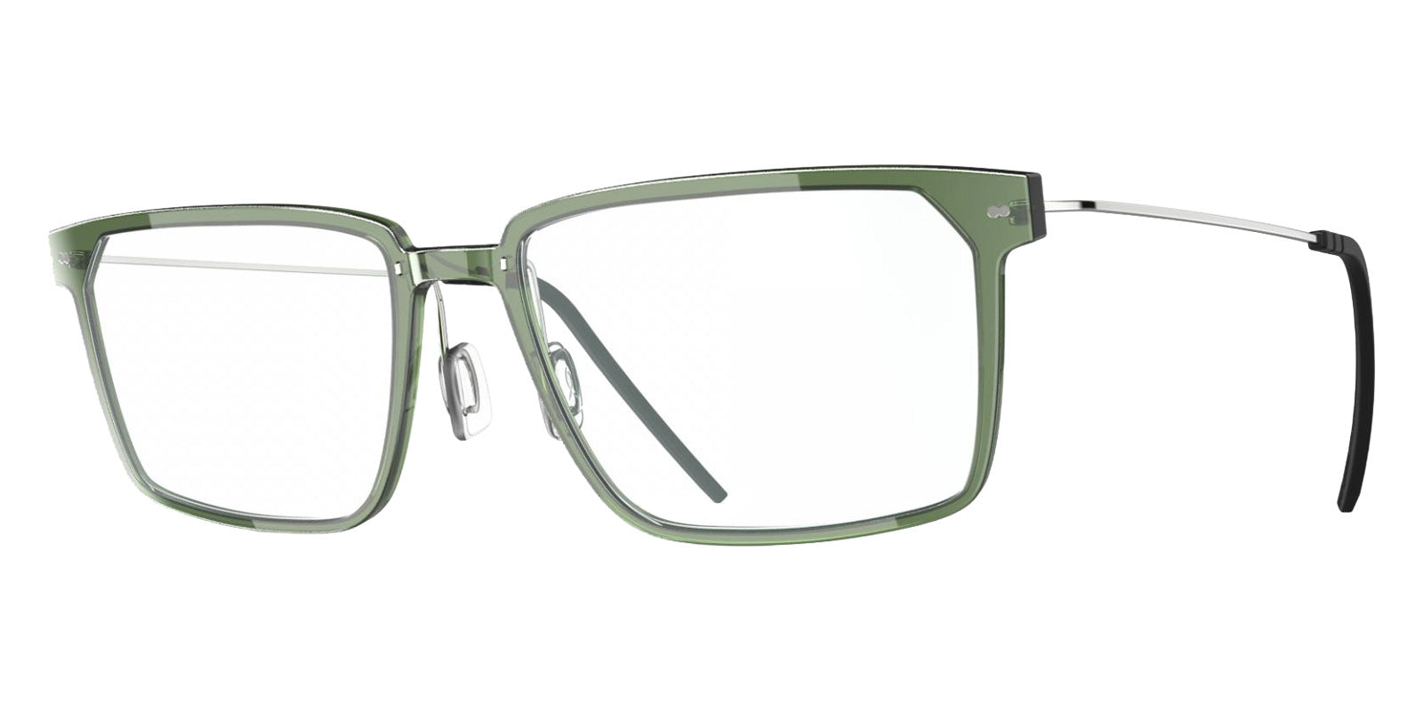 Blackfin® VITRA F4-D2 Eyeglasses BLF VITRA F4-D2 OP 19301788 54 - Shiny Cedar Green/Shiny Silver
