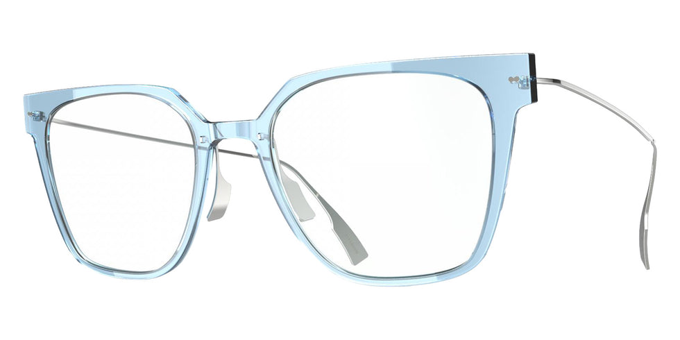Blackfin® VITRA F6-D1 Eyeglasses BLF VITRA F6-D1 OP 19281788 53 - Shiny Sky Blue/Shiny Silver