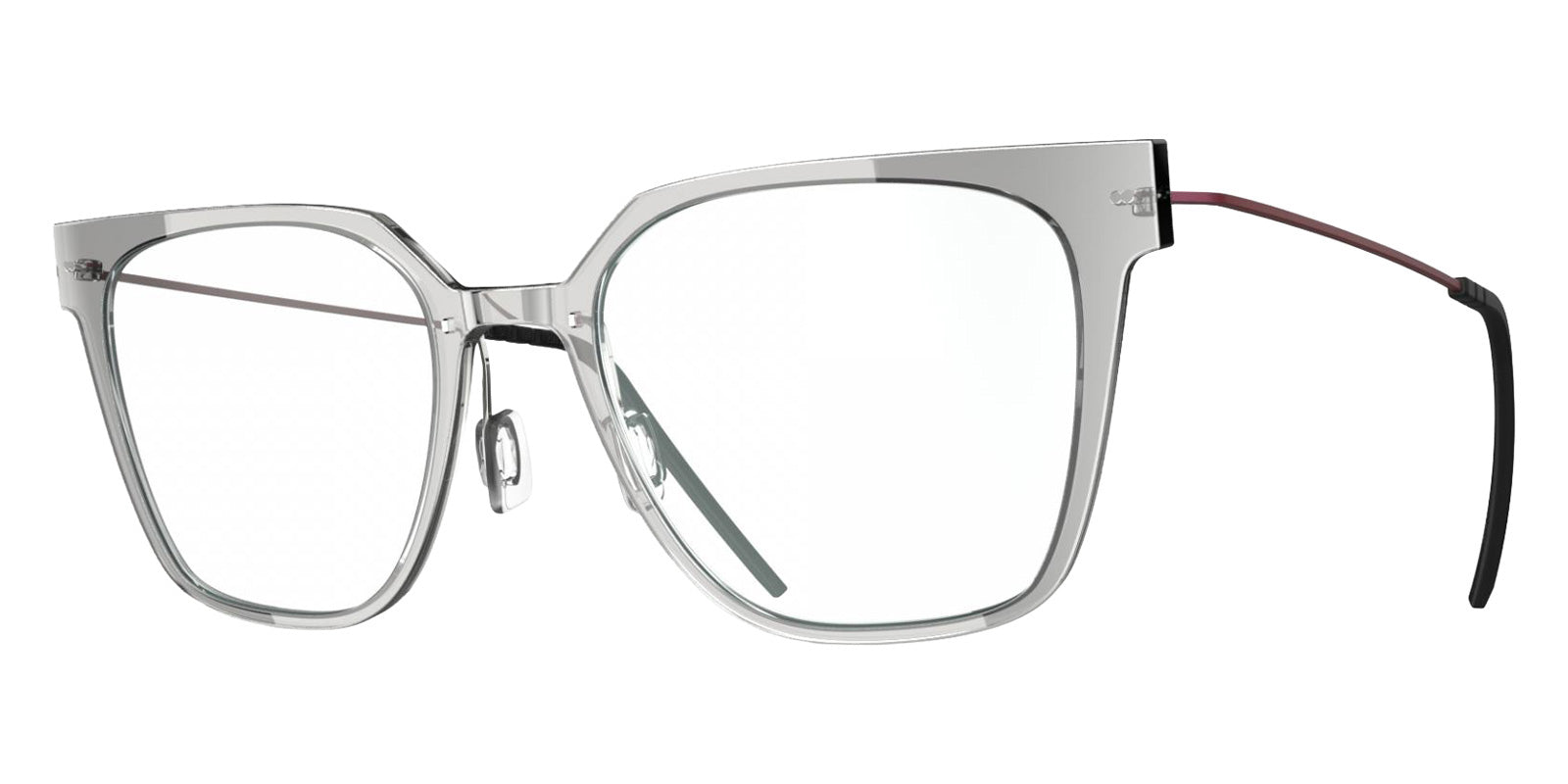 Blackfin® VITRA F6-D2 Eyeglasses BLF VITRA F6-D2 OP 19321803 53 - Shiny Driftwood Gray/Damascus Burgundy