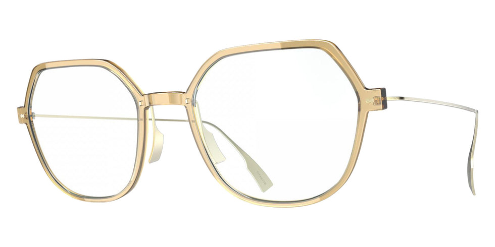Blackfin® VITRA F7-D1 Eyeglasses BLF VITRA F7-D1 OP 19361777 53 - Shiny Honey Gold/Brushed Light Gold