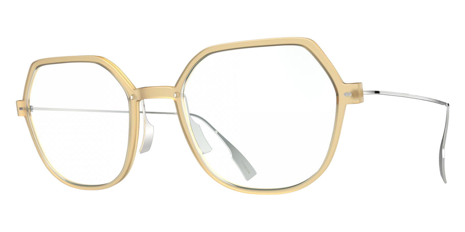 Blackfin® VITRA F7-D1 Eyeglasses BLF VITRA F7-D1 OP 19371788 53 - Matte Honey Gold/Shiny Silver