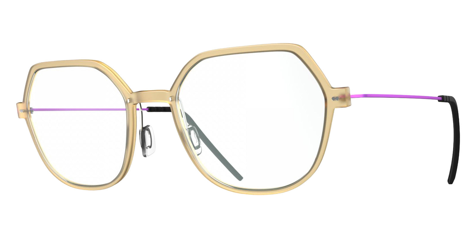 Blackfin® VITRA F7-D2 Eyeglasses BLF VITRA F7-D2 OP 19371800 53 - Matte Honey Gold/Oxide Purple