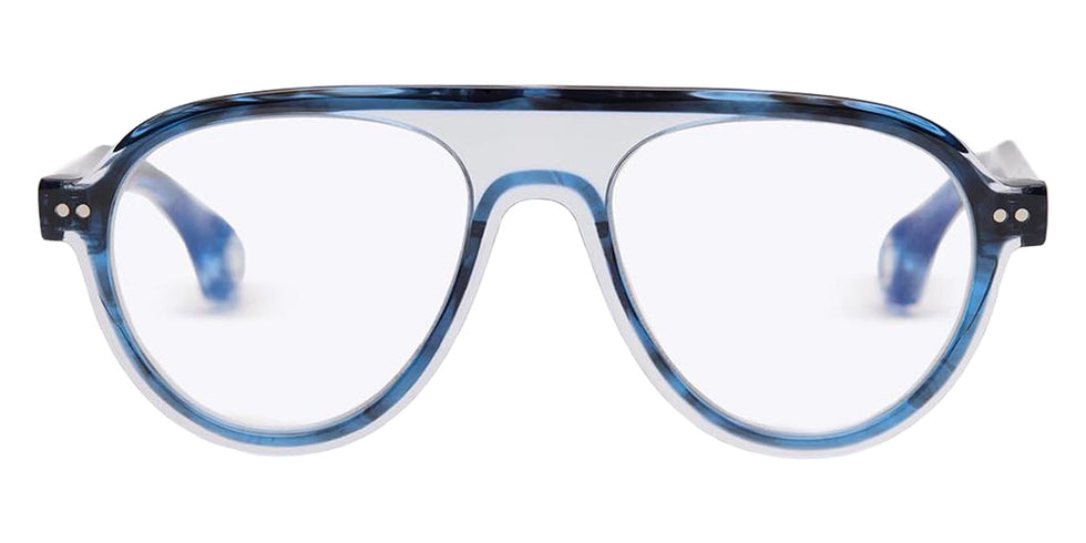 Blake Kuwahara® Burns Eyeglasses - Blue Horn