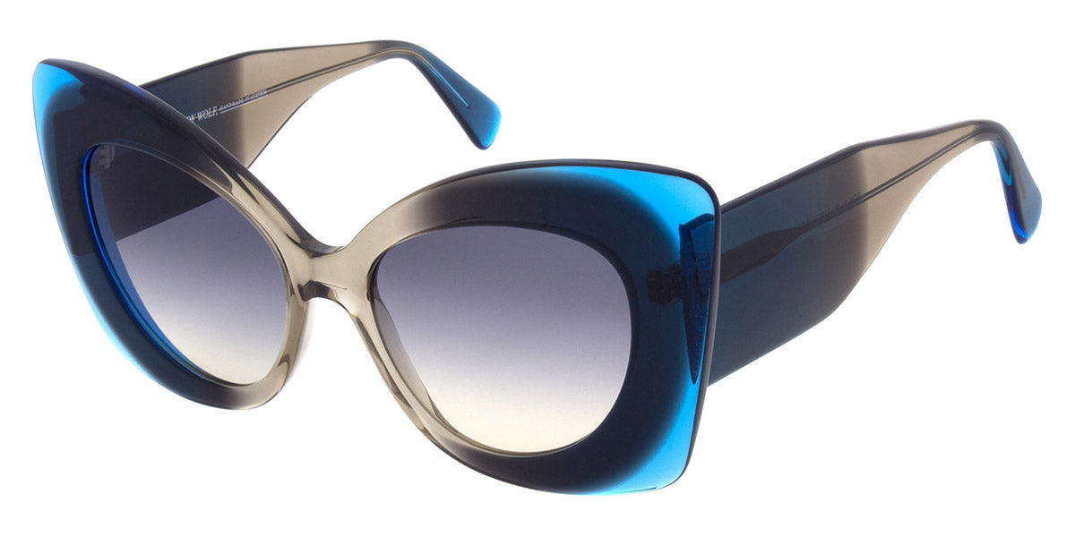 Andy Wolf® Bow Sun ANW Bow Sun 05 53 - Blue/Green Sunglasses