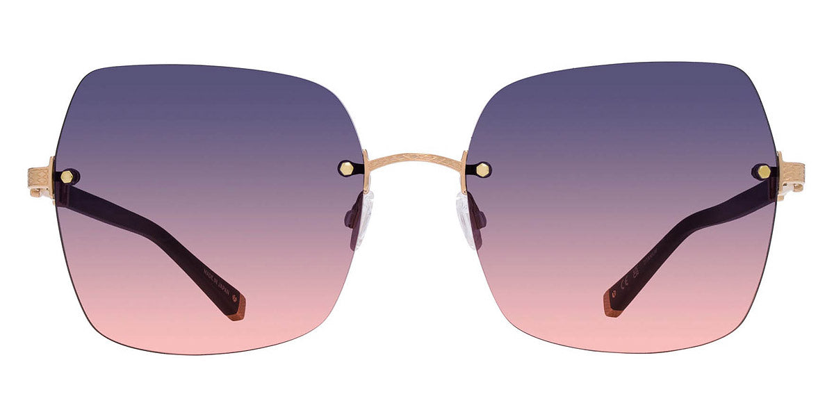 Barton Perreira Gloria Rimless Sunglasses in Tortoise, Silver, Whiskey Gradient Barton Perreira Women main image 4