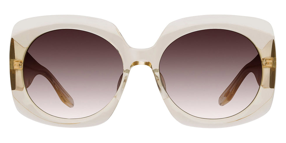 Barton Perreira® Delia BPR SU Delia 5705 53 - Champagne / Smokey Topaz AR Sunglasses