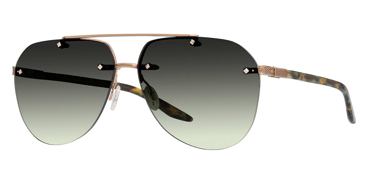 Barton Perreira® Jean BPR SU Jean 6404 63 - Gold/Jamrock Tortoise / Laurel Gradient AR Sunglasses