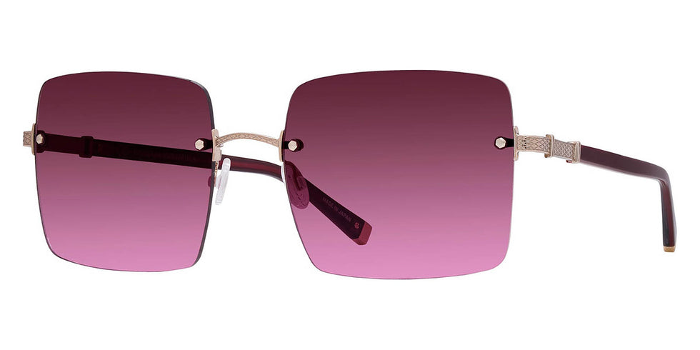 Barton Perreira® Roxanne BPR SU Roxanne 5904 59 - Oxblood/Rose Gold / Cedar Rose Gradient AR Sunglasses
