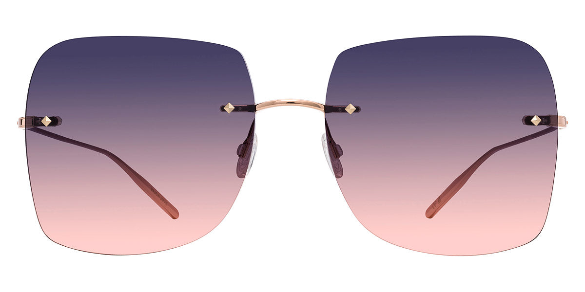 Barton Perreira® Sharona BPR SU Sharona SHAR6001K 60 - Rose Gold / Dusk Sunset Gradient (AR) Sunglasses