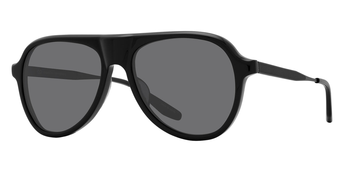Barton Perreira® 007 Vedretta BR 007 Vedretta Black / Black Satin / Noir (AR) 55 Sunglasses - Black / Black Satin / Noir (AR)