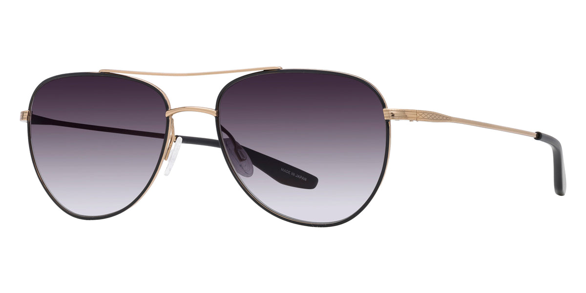 Barton Perreira® Aerial BR Aerial Sun Black Satin / Gold / Smolder (AR) 55 Sunglasses - Black Satin / Gold / Smolder (AR)