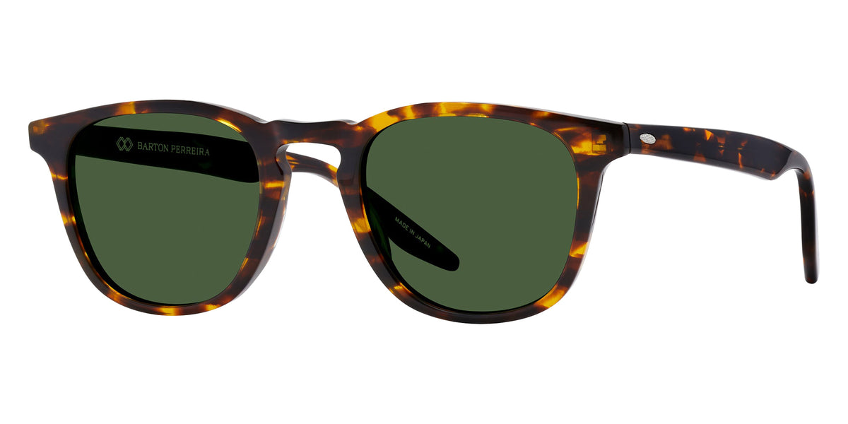 Barton Perreira® Dino BR Dino Classic Tortoise / Viridian (AR) 50 Sunglasses - Classic Tortoise / Viridian (AR)