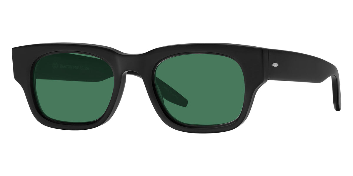 Barton Perreira® Dondi BR Dondi Black / Bottle Green (AR) 50 Sunglasses - Black / Bottle Green (AR)