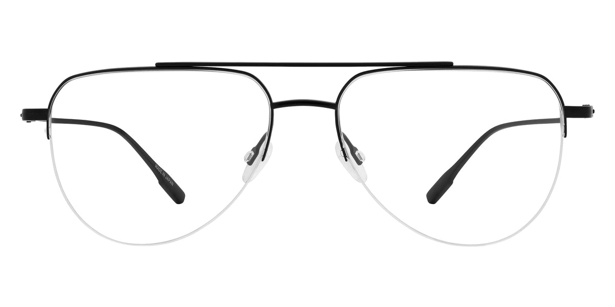 Barton Perreira® McNair BR McNair Optical Black Satin 55 Eyeglasses - Black Satin