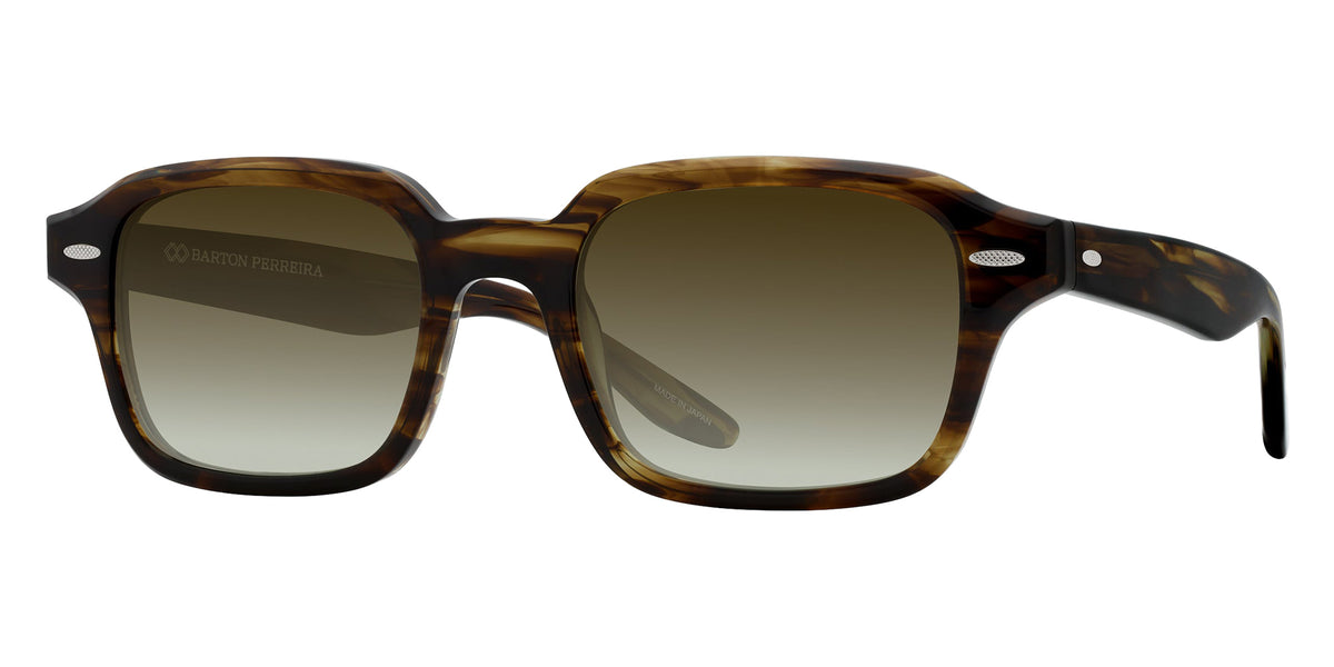 Barton Perreira® Remi BR Remi Sulcata Tortoise / Olive Gradient (AR) 51 Sunglasses - Sulcata Tortoise / Olive Gradient (AR)
