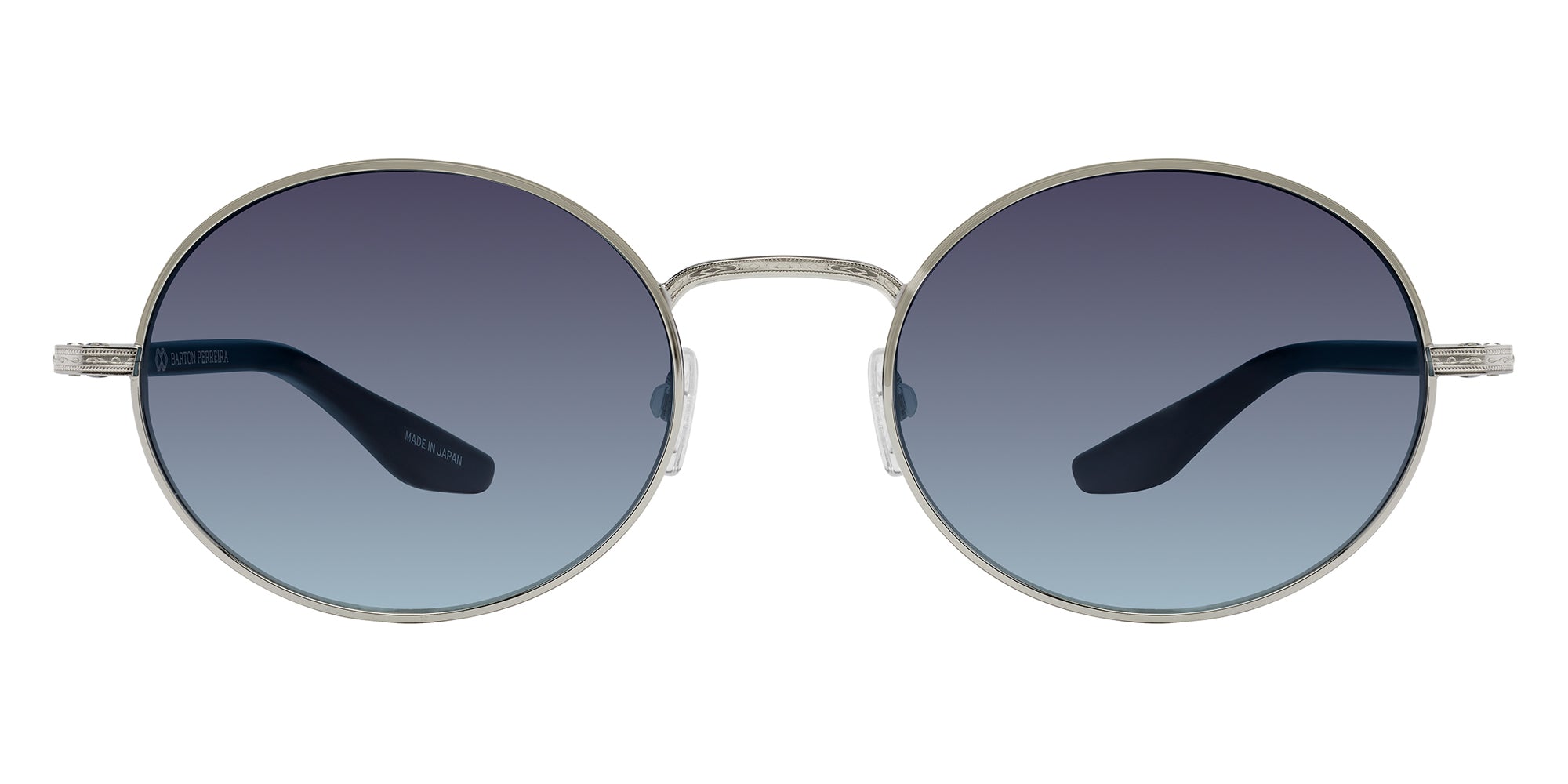 Barton Perreira® Anamcara BRP ANAM5204K - Platinum/Crystal/Black/Aegean Gradient (AR) Sunglasses