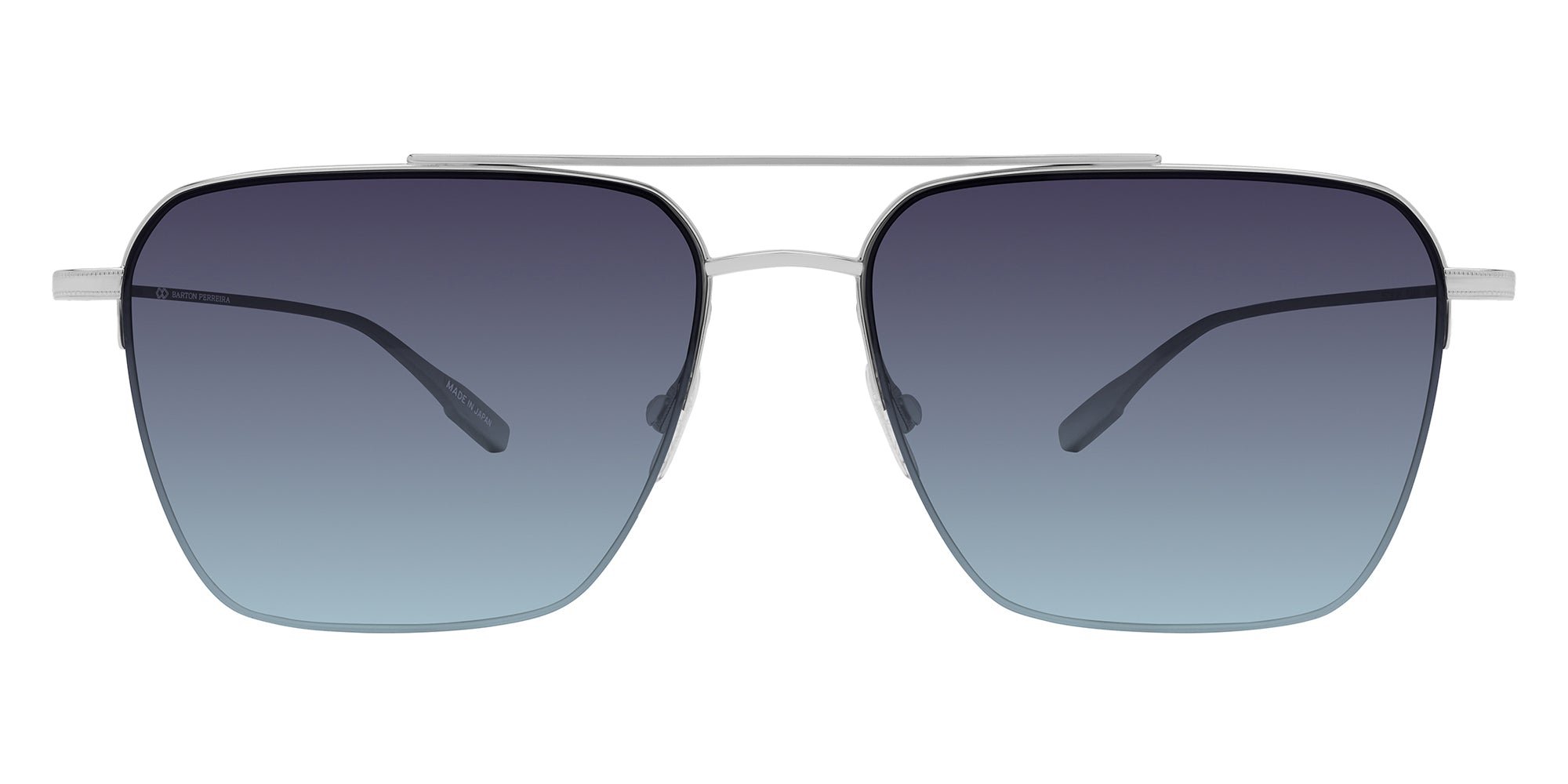 Barton Perreira® Armstrong Sun BRP ARMS5555K - Platinum/Aegean Gradient (AR) Sunglasses
