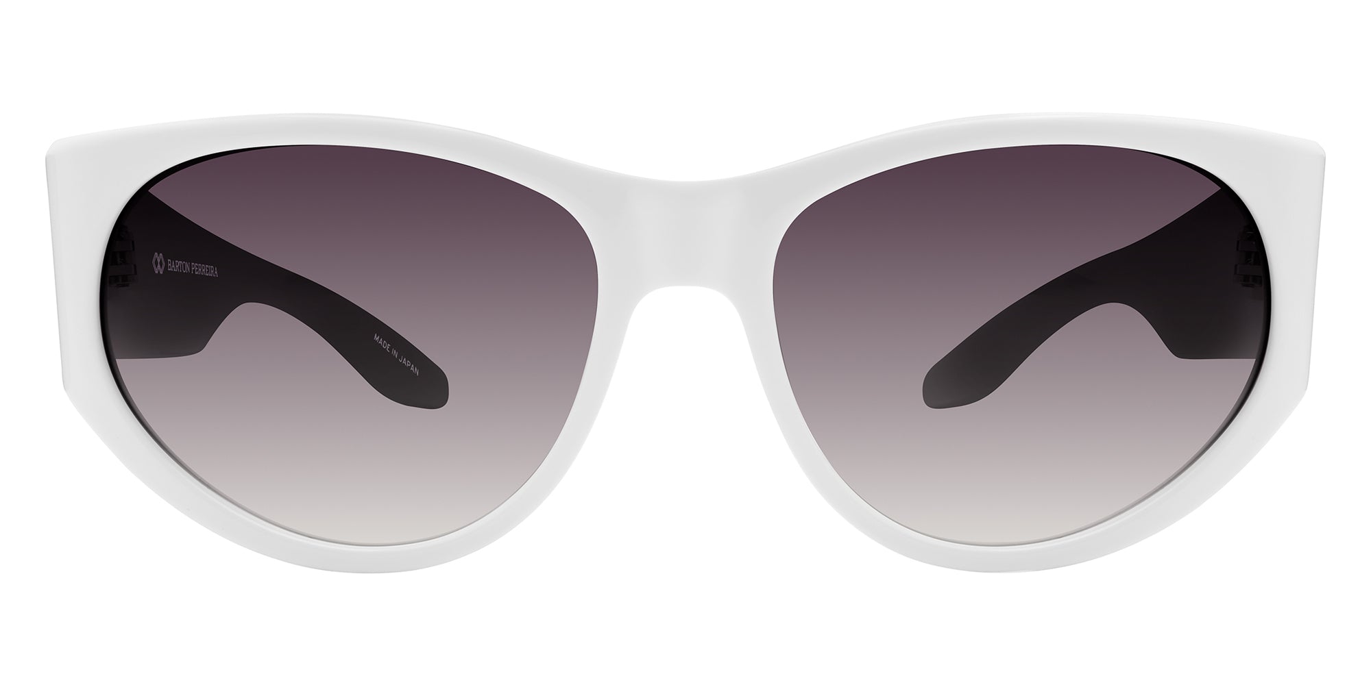 Barton Perreira® Cruz BRP CRUZ5906K - White/Smolder (AR) Sunglasses