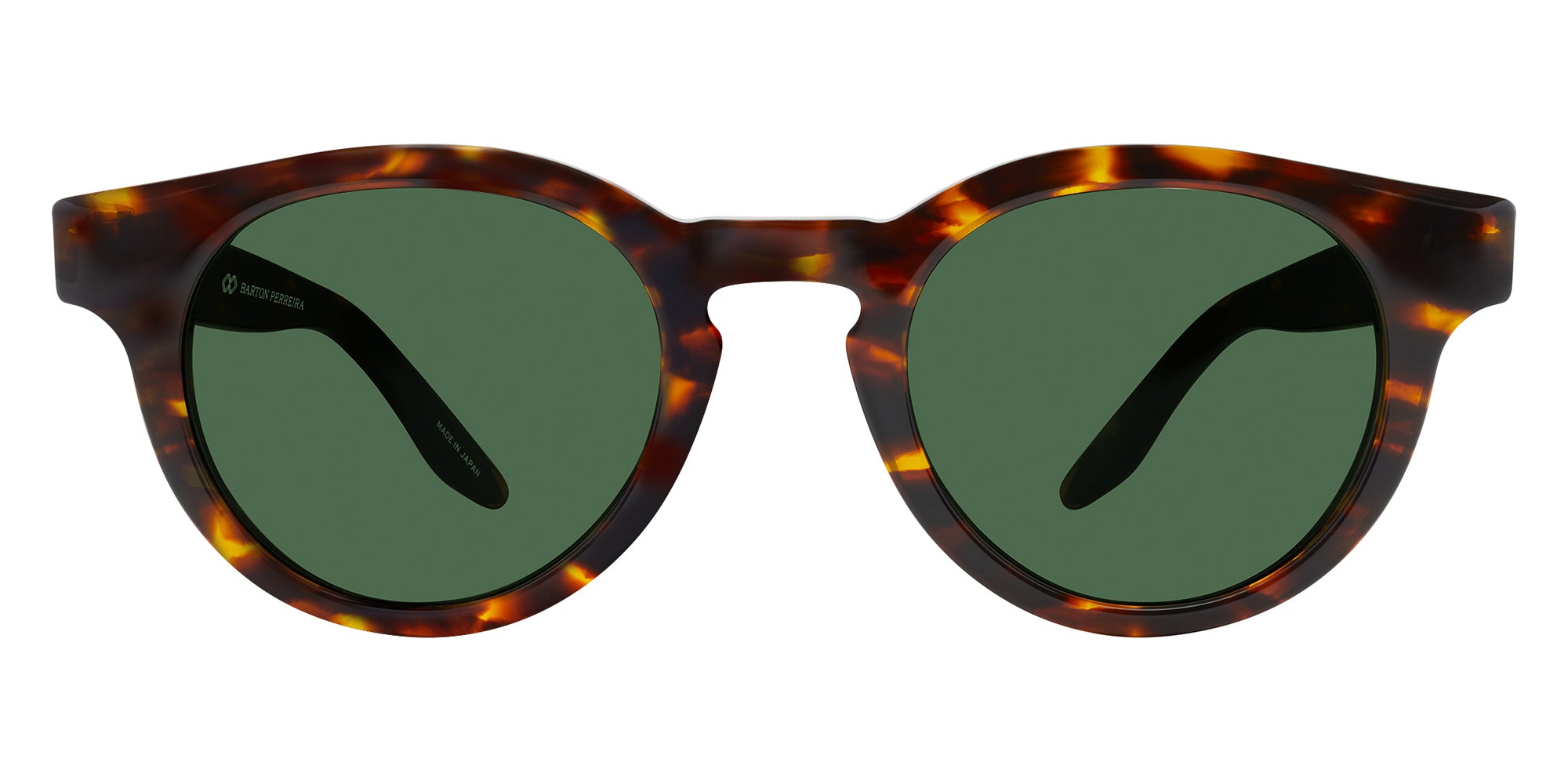 Barton Perreira® Oxford BRP OXFO4752K - Classic Tortoise/Viridian (AR) Sunglasses