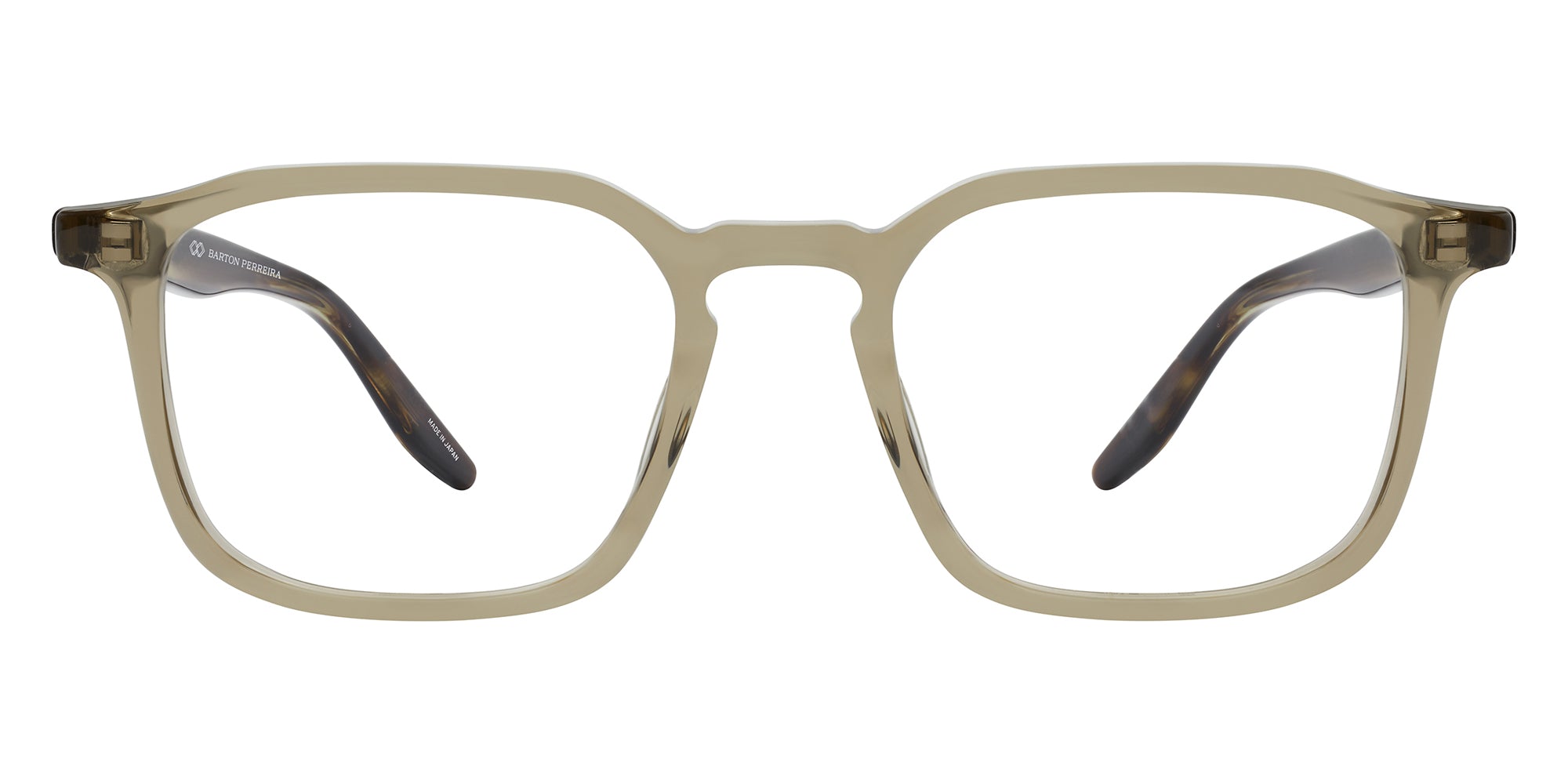 Barton Perreira® Raymond BRP RAYM4905K - Khaki/Sulcata Tortoise/Demo Eyeglasses