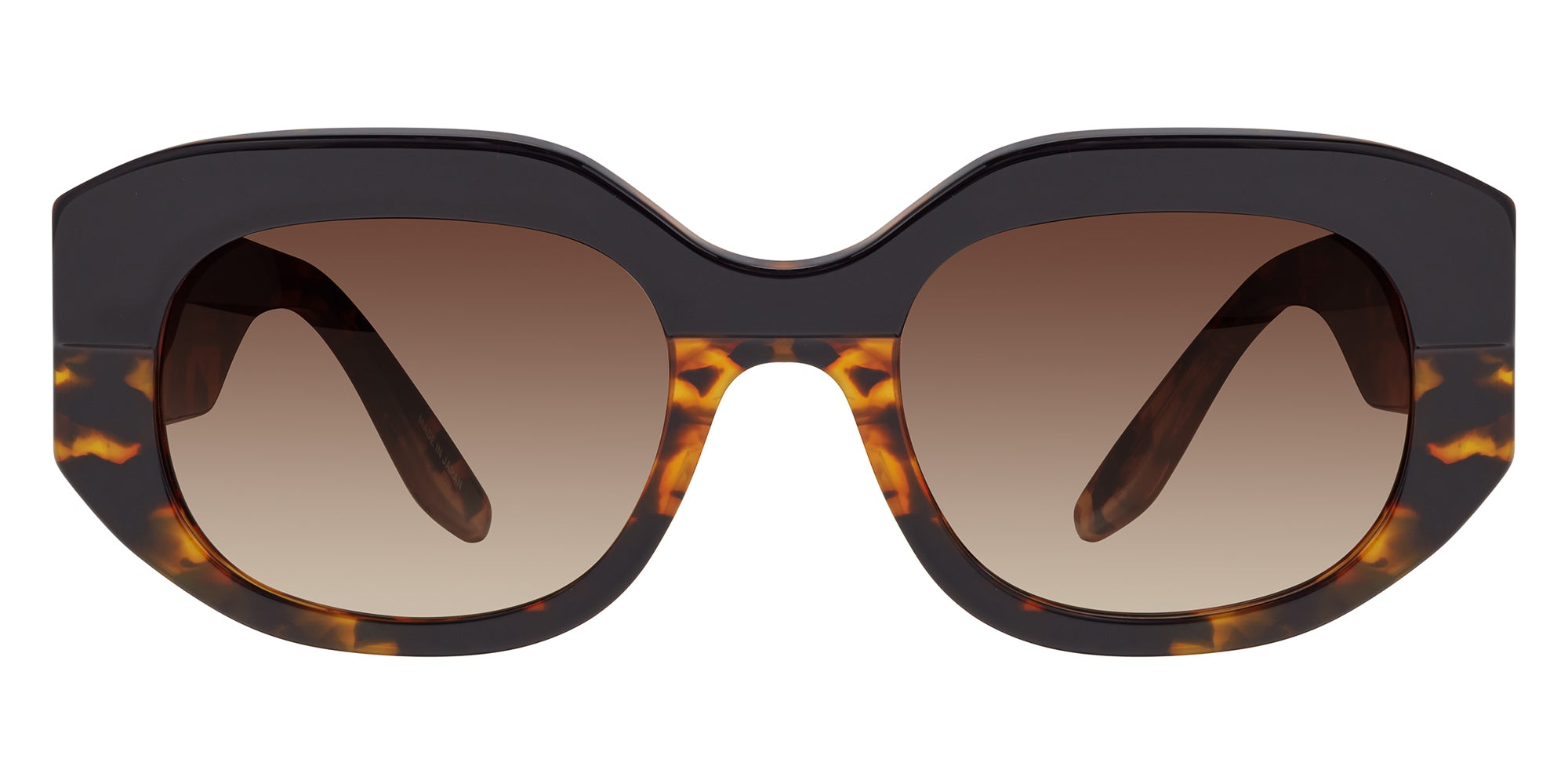 Barton Perreira® Sueno BRP SUEN5102K - Black Amber Tortoise/Smokey Topaz (AR) Sunglasses