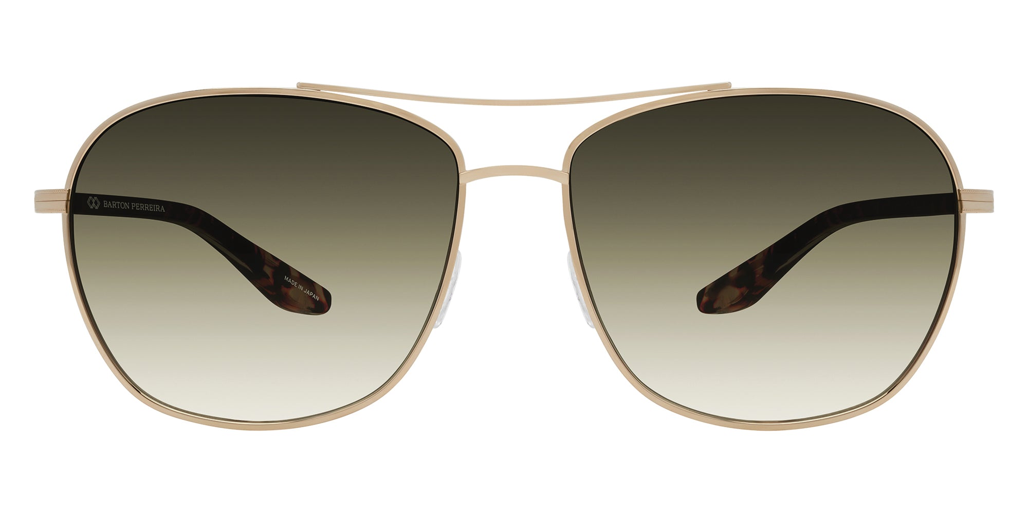 Barton Perreira® Sully BRP SULL5903K - Gold/Crystal/Heroine Chic/Olive Gradient (AR) Sunglasses