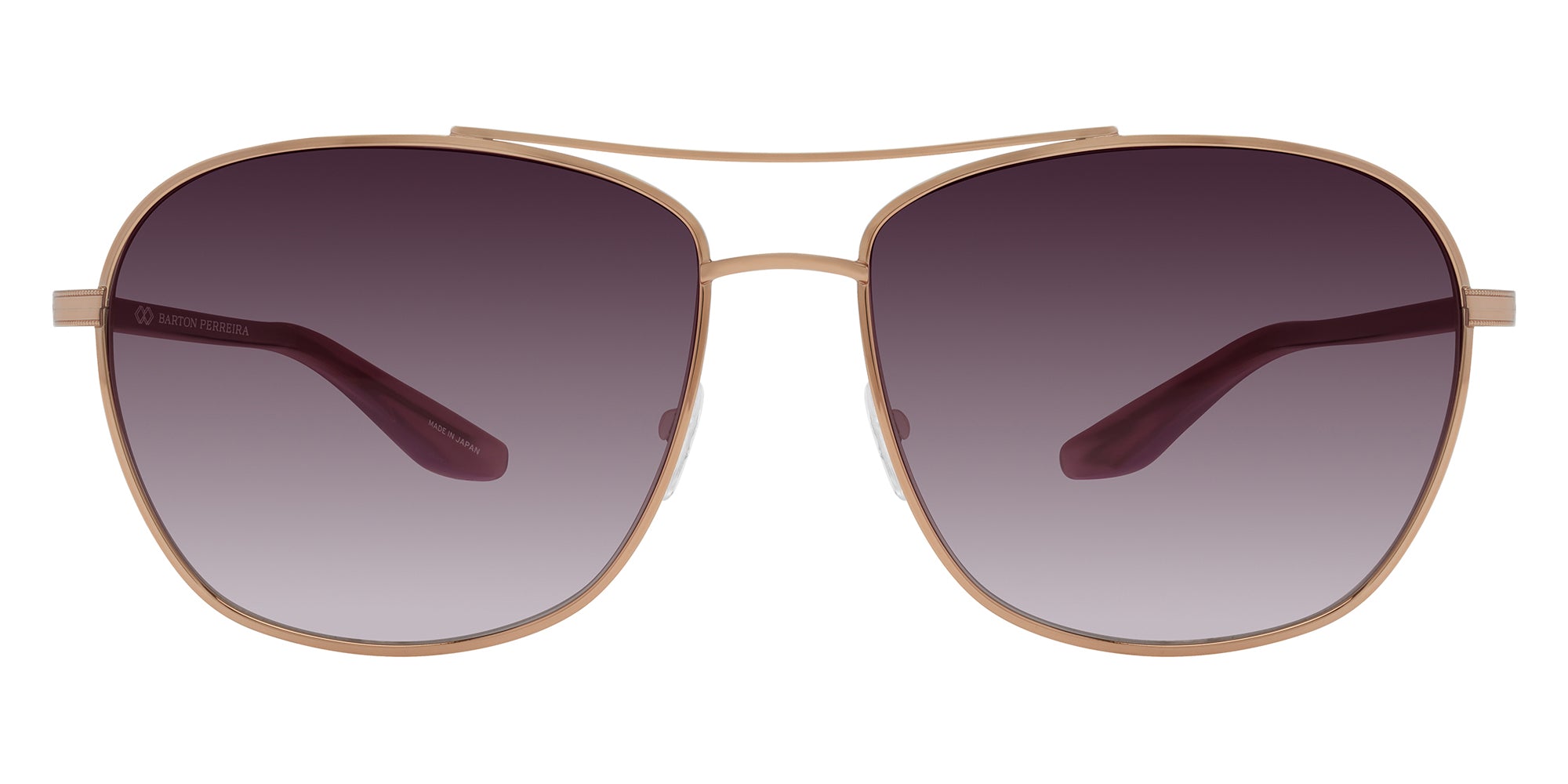 Barton Perreira® Sully BRP SULL5904K - Rose Gold/Desert Rose/Cassis Gradient (AR) Sunglasses