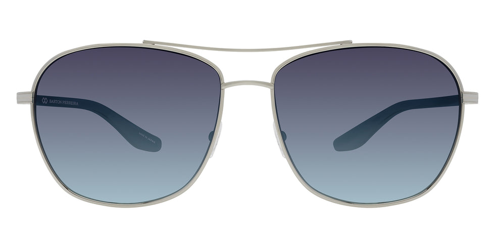 Barton Perreira® Sully BRP SULL5905K - Platinum/Alabaster/Aegean Gradient (AR) Sunglasses