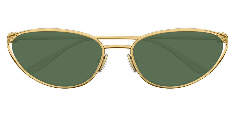 Bottega Veneta® BV1330S BV1330S 004 57 - Gold/green Sunglasses