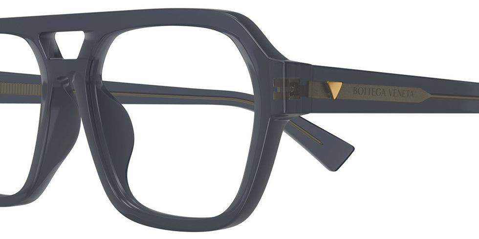 Bottega Veneta® BV1336OA BV1336OA 003 55 - Grey/Transparent Eyeglasses