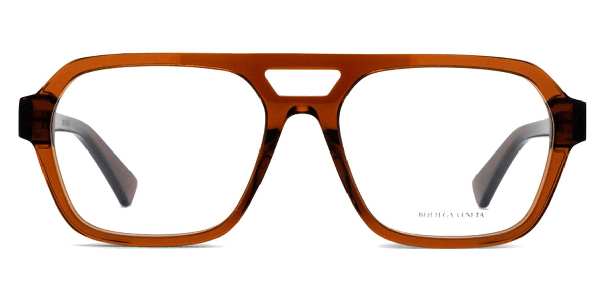Bottega Veneta® BV1336OA BV1336OA 004 55 - Brown/Transparent Eyeglasses