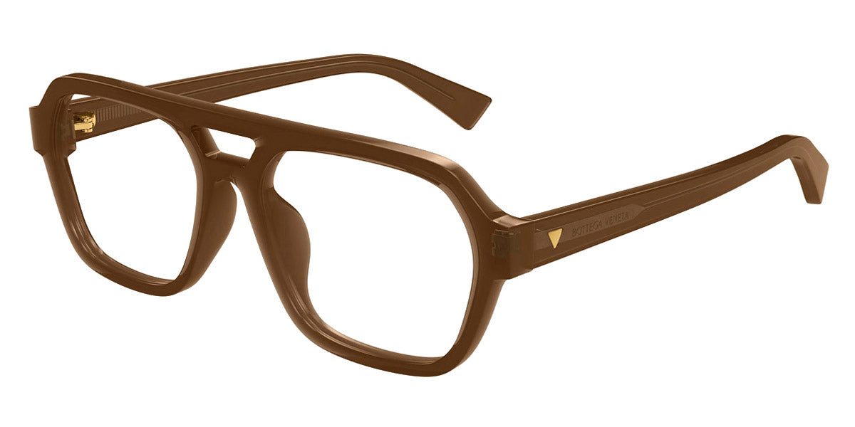 Bottega Veneta® BV1336OA BV1336OA 004 55 - Brown/Transparent Eyeglasses