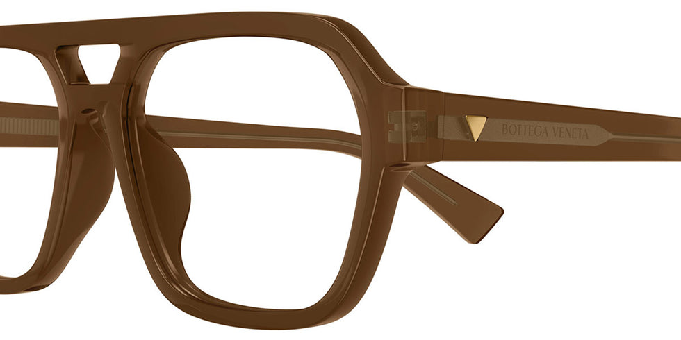Bottega Veneta® BV1336OA BV1336OA 004 55 - Brown/Transparent Eyeglasses