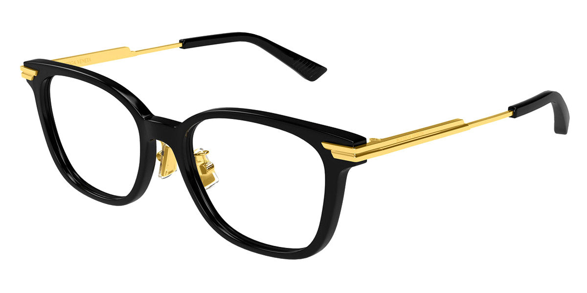 Bottega Veneta® BV1338OJ BV1338OJ 001 53 - Black/Transparent Eyeglasses