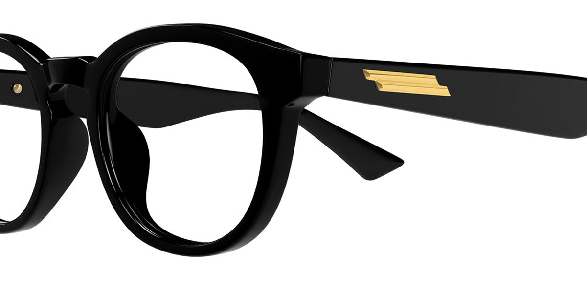 Bottega Veneta® BV1339OK BV1339OK 001 50 - Black/Transparent Eyeglasses