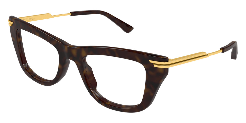 Bottega Veneta® BV1370O BV1370O 002 50 Eyeglasses - 002-Havana