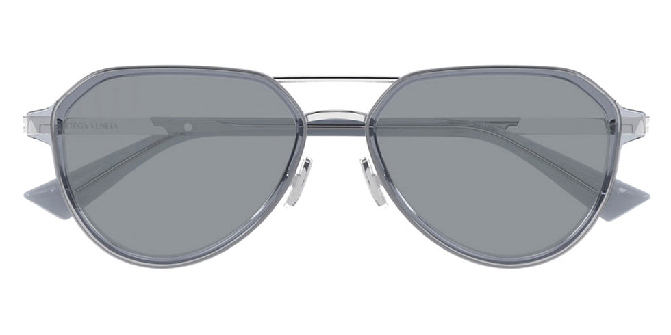 Bottega Veneta® BV1373S BV1373S 003 55 - Light-Blue/Grey Sunglasses