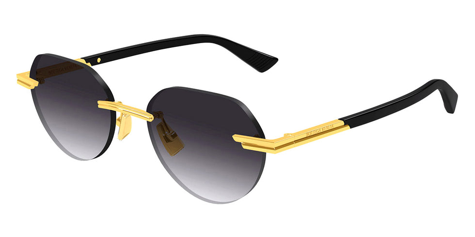 Bottega Veneta® BV1379S BV1379S 001 51 - Gold/Grey Sunglasses
