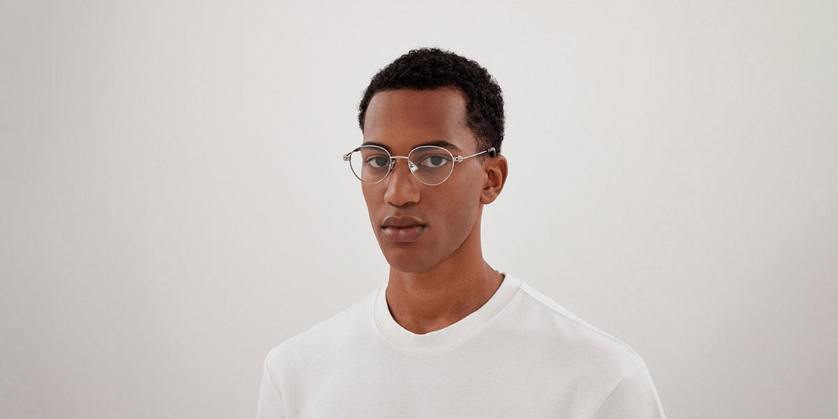Bottega Veneta® BV1382O BV1382O 004 50 - Silver/Transparent Eyeglasses