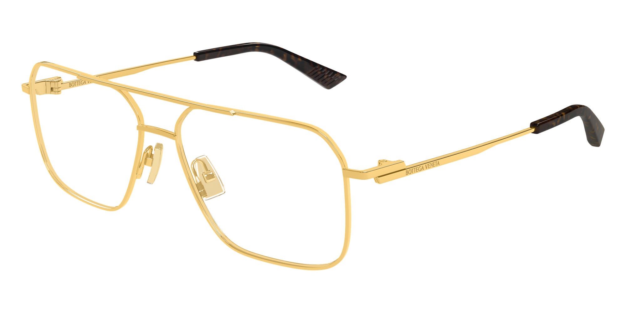 Bottega Veneta® BV1384O BV1384O 001 58 Eyeglasses - 001-Gold