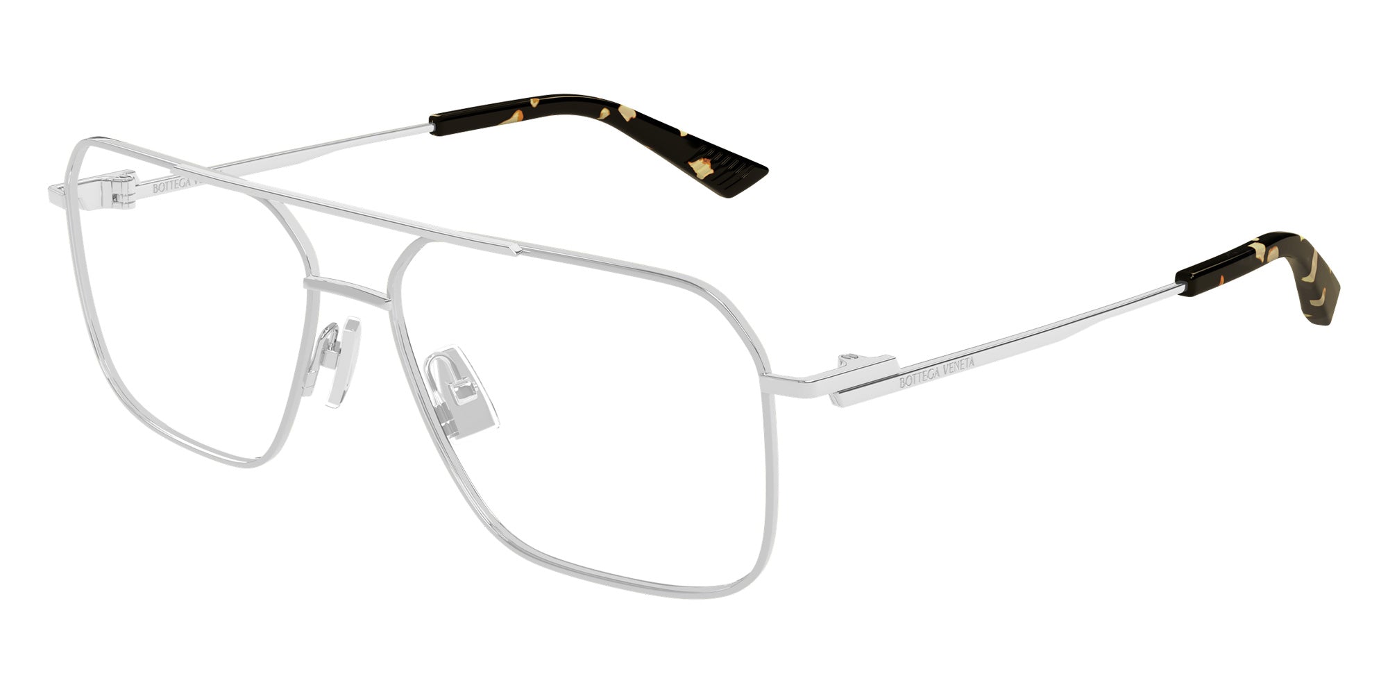 Bottega Veneta® BV1384O BV1384O 002 58 Eyeglasses - 002-Silver