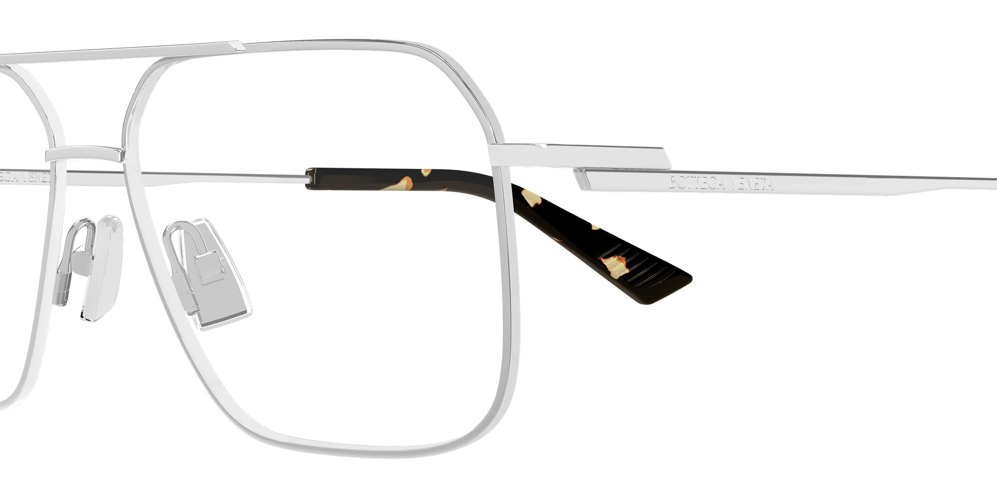 Bottega Veneta® BV1384O BV1384O 002 58 Eyeglasses - 002-Silver