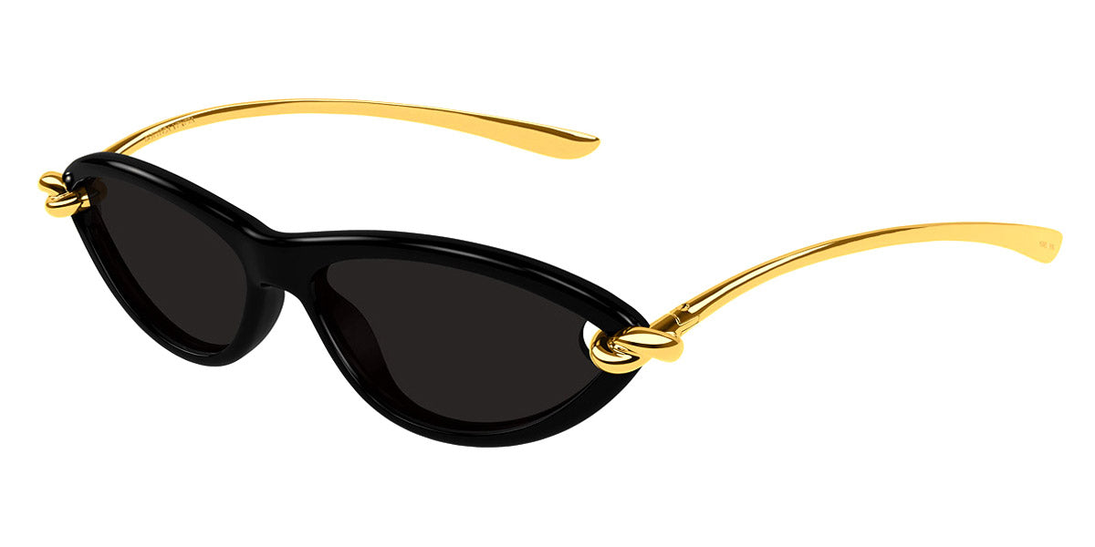 Bottega Veneta® BV1390S BV1390S 001 56 - Black/Grey Sunglasses