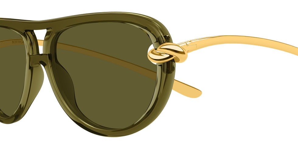 Bottega Veneta® BV1418S BV1418S 003 58 Sunglasses - 003-Green