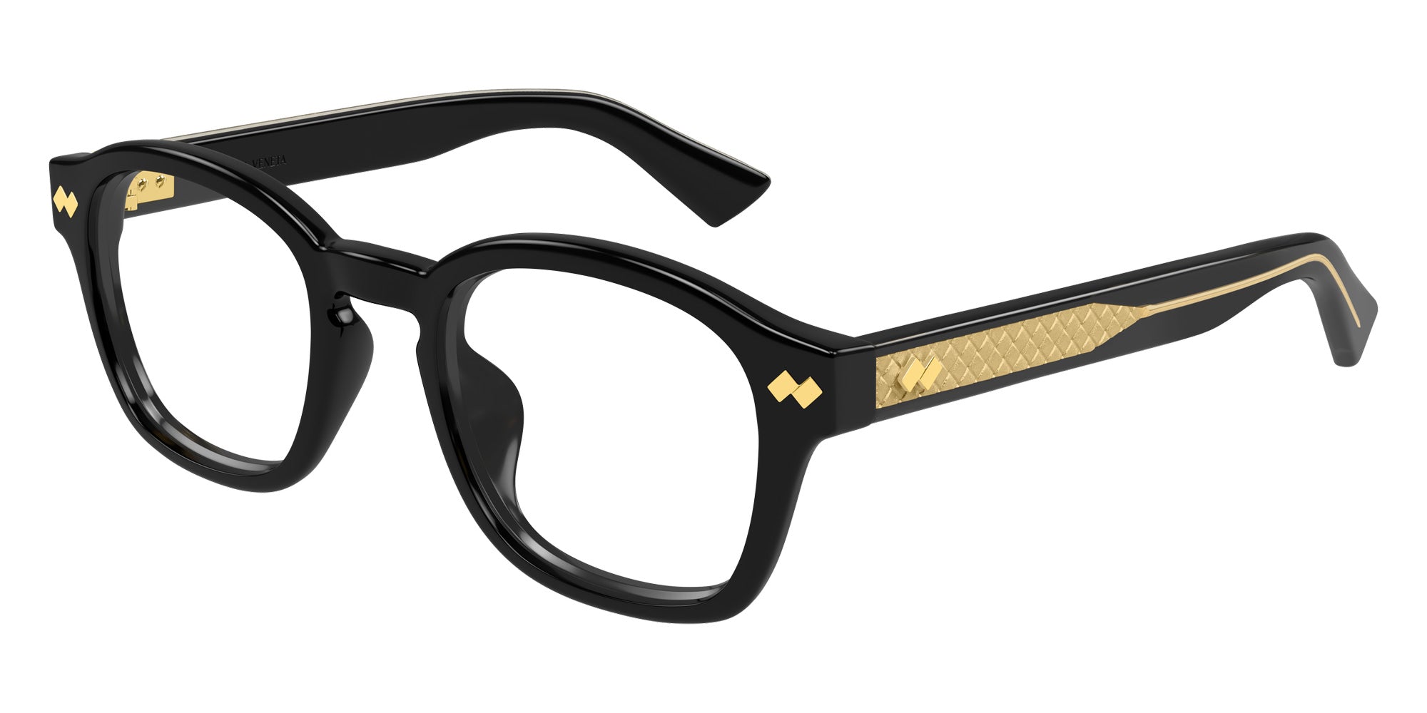 Bottega Veneta® BV1445OA BV1445OA 001 51 Eyeglasses - 001-Black