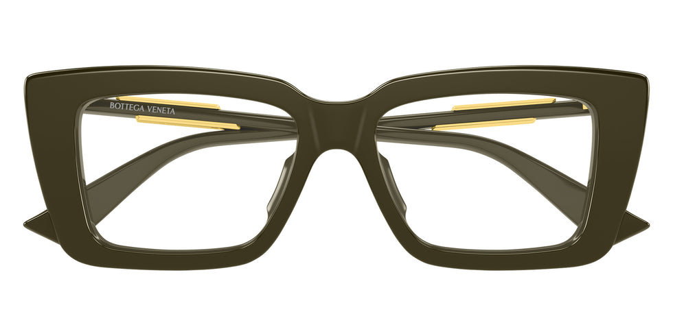 Bottega Veneta® BV1448O BV1448O 005 53 Eyeglasses - 005-Green