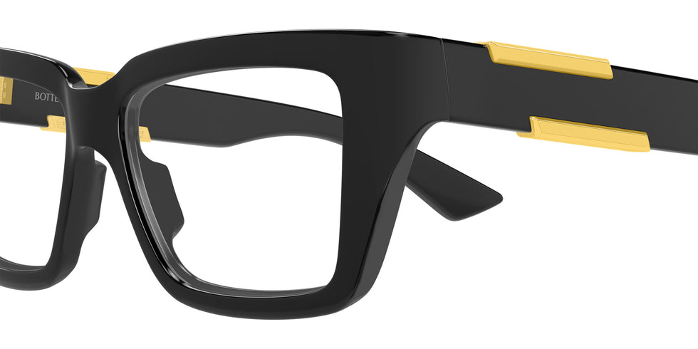 Bottega Veneta® BV1455O BV1455O 001 52 Eyeglasses - 001-Black