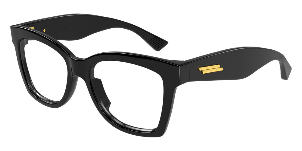 Bottega Veneta® BV1459O BV1459O 001 52 Eyeglasses - 001-Black